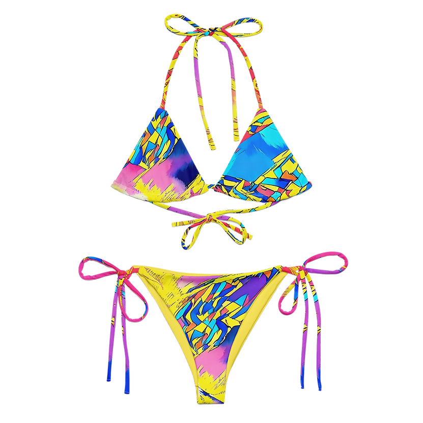 Yellow Electric String Bikini