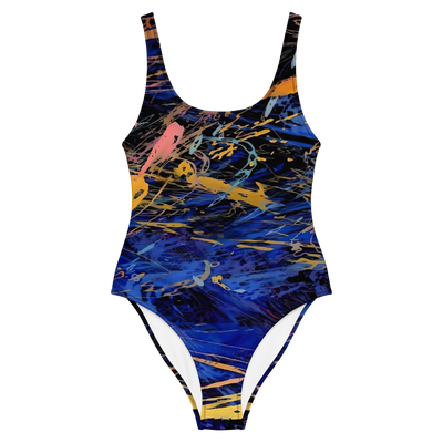 Black Electric One-Piece Swimsuit