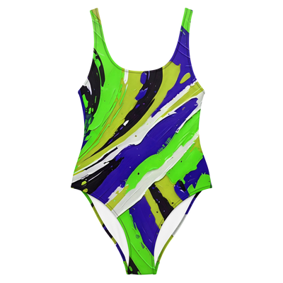 Blue Splash One-Piece Swimsuit