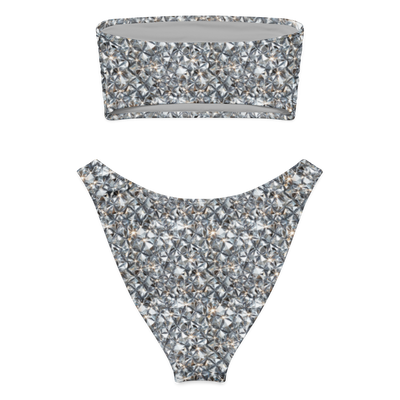 White Diamond Bandeau Bikini