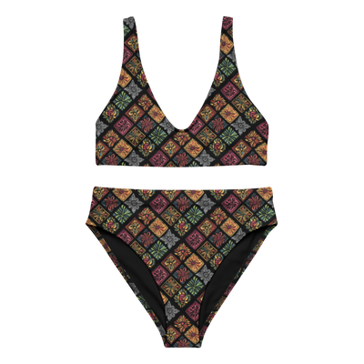 Flower Patch High-Waisted Bikini