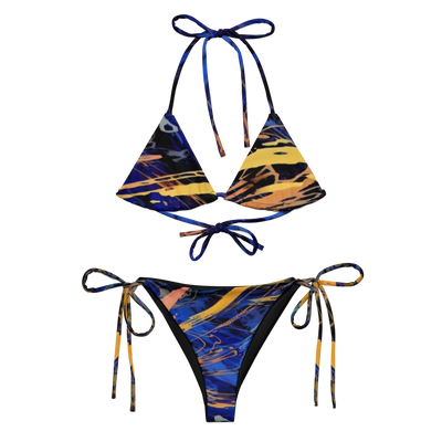 Black Electric String Bikini