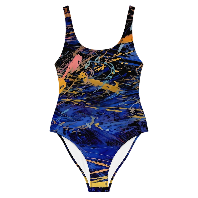 Black Electric One-Piece Swimsuit