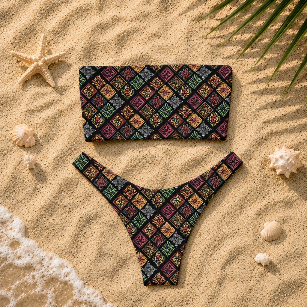 Flower Patch Bandeau Bikini
