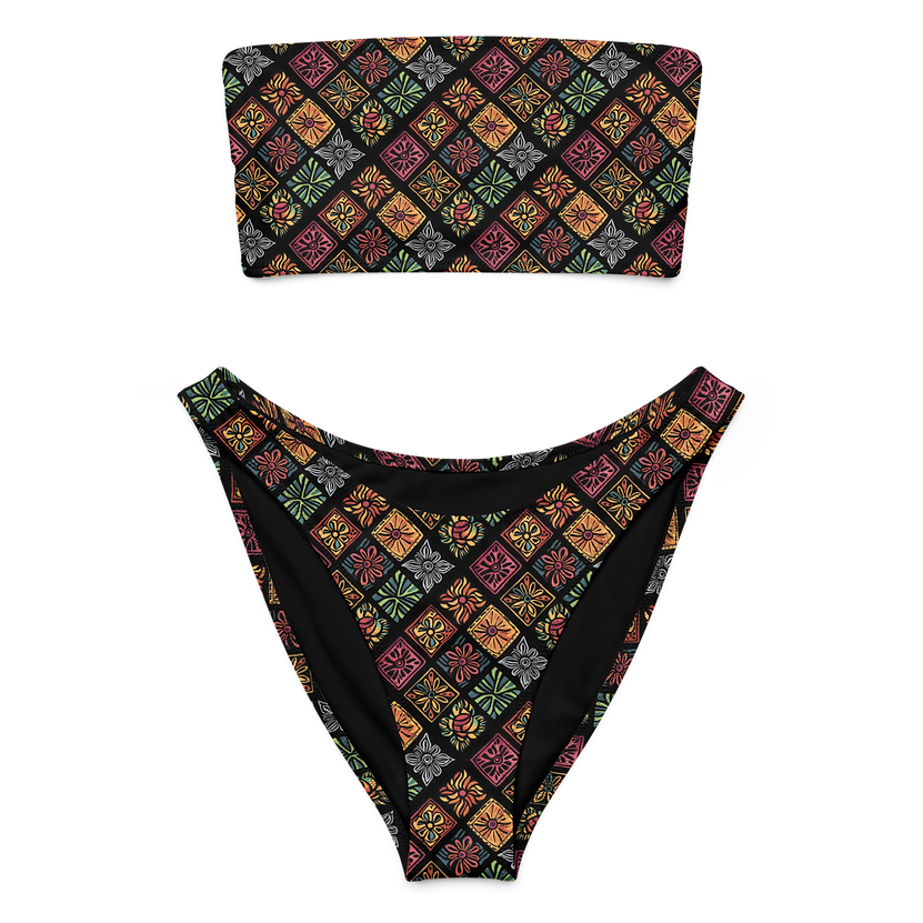 Flower Patch Bandeau Bikini