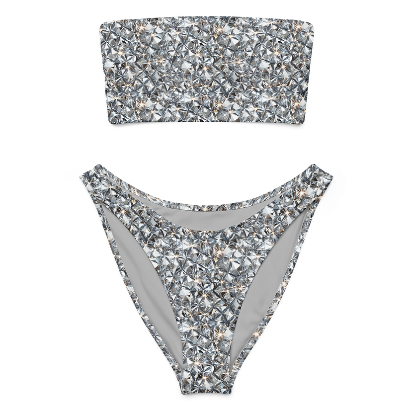 White Diamond Bandeau Bikini